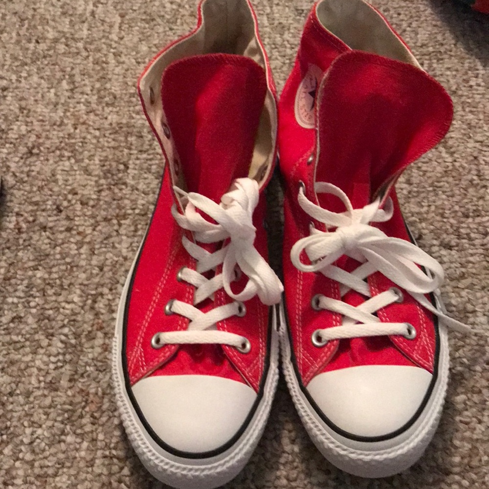Brand New Red high top Converse!